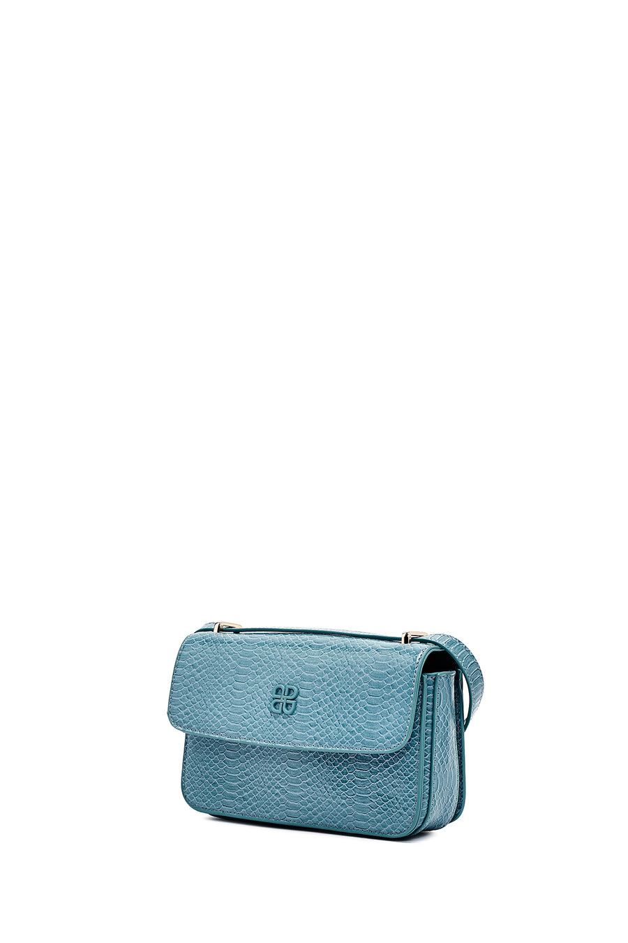 Women's Blue Printed Long Strap Crossbody Bag