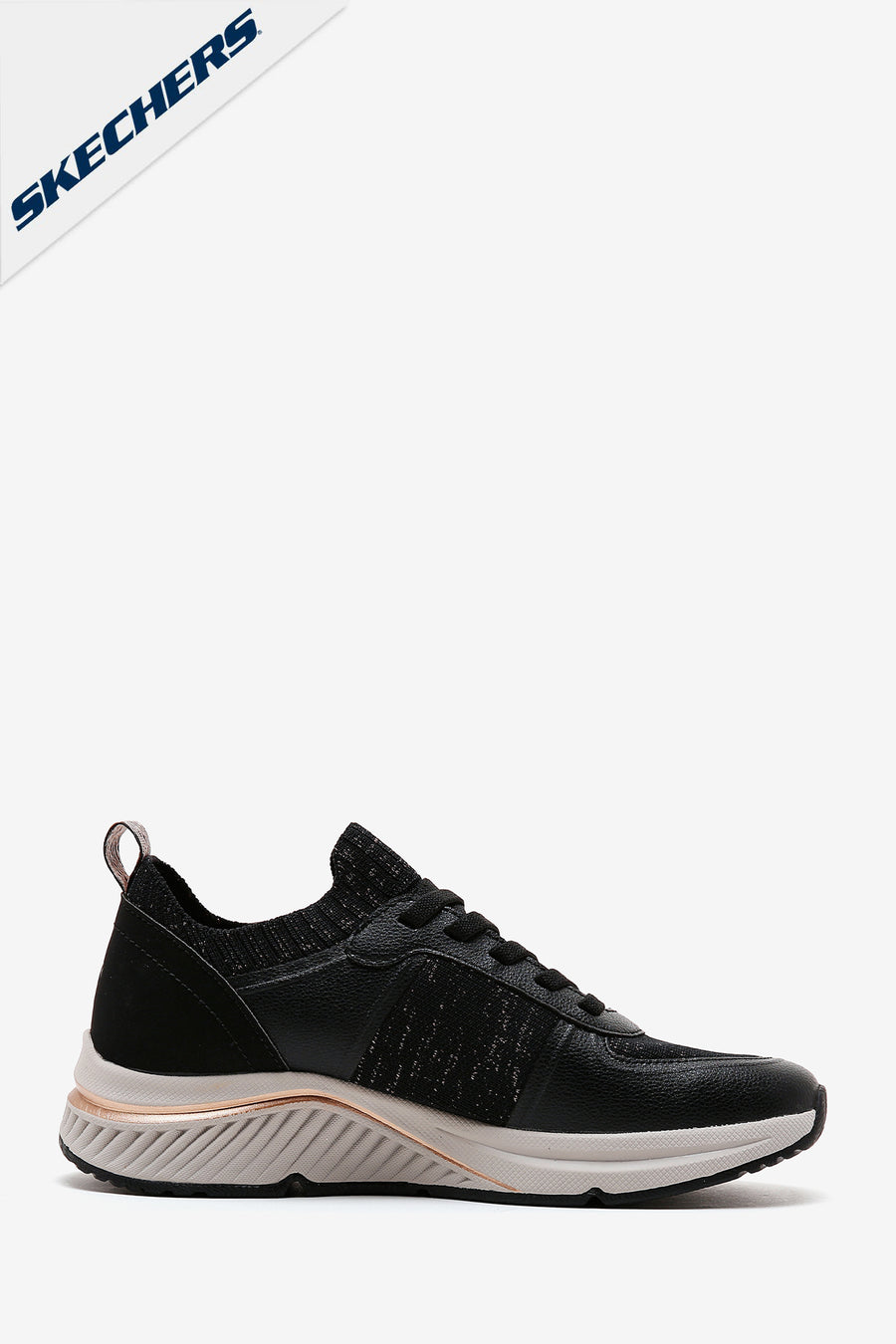 Skechers Women's Black Arch Fit S-Miles-Miglio Marca Sneaker 155569 BKRG | Derimod