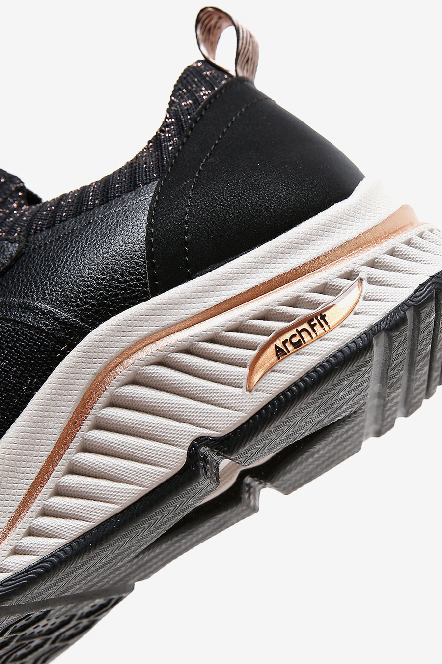 Skechers Women's Black Arch Fit S-Miles-Miglio Marca Sneaker