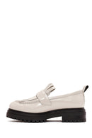 ACBC x Derimod Women's Cream Thick Sole Masculine Loafer | Derimod