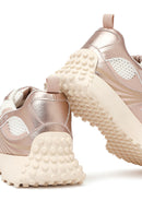 Women's Pink Lace-Up Thick-Soled Sneaker | Derimod