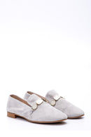 Women's Stone Suede Loafer | Derimod