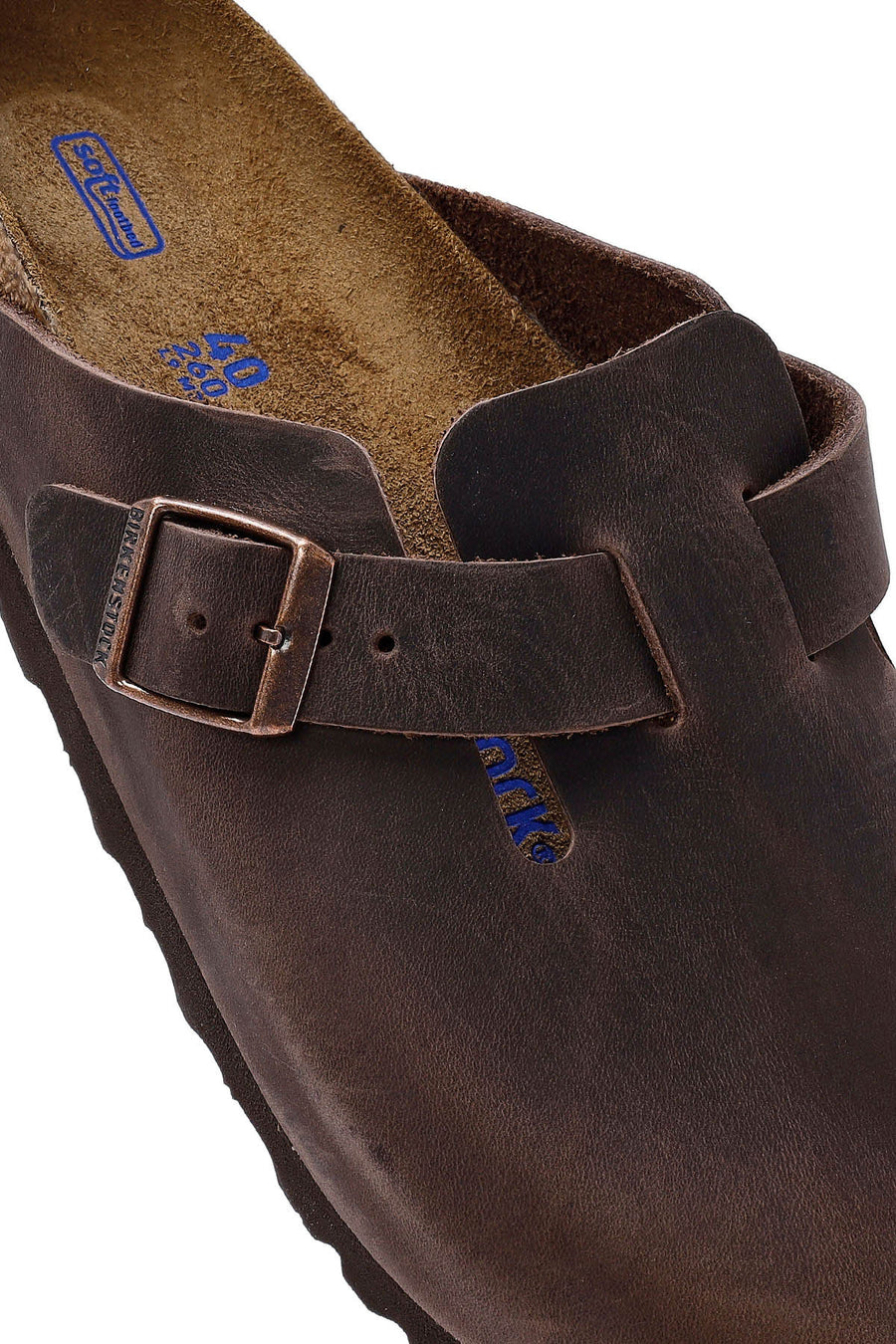Birkenstock Men's Brown Boston Nubuck Leather Slippers