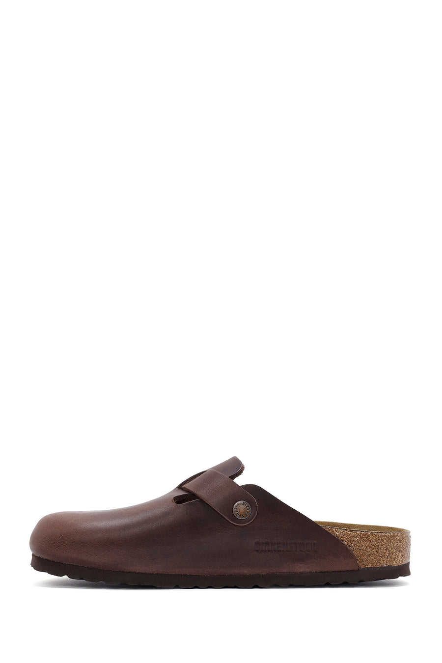 Birkenstock Men's Brown Boston Nubuck Leather Slippers