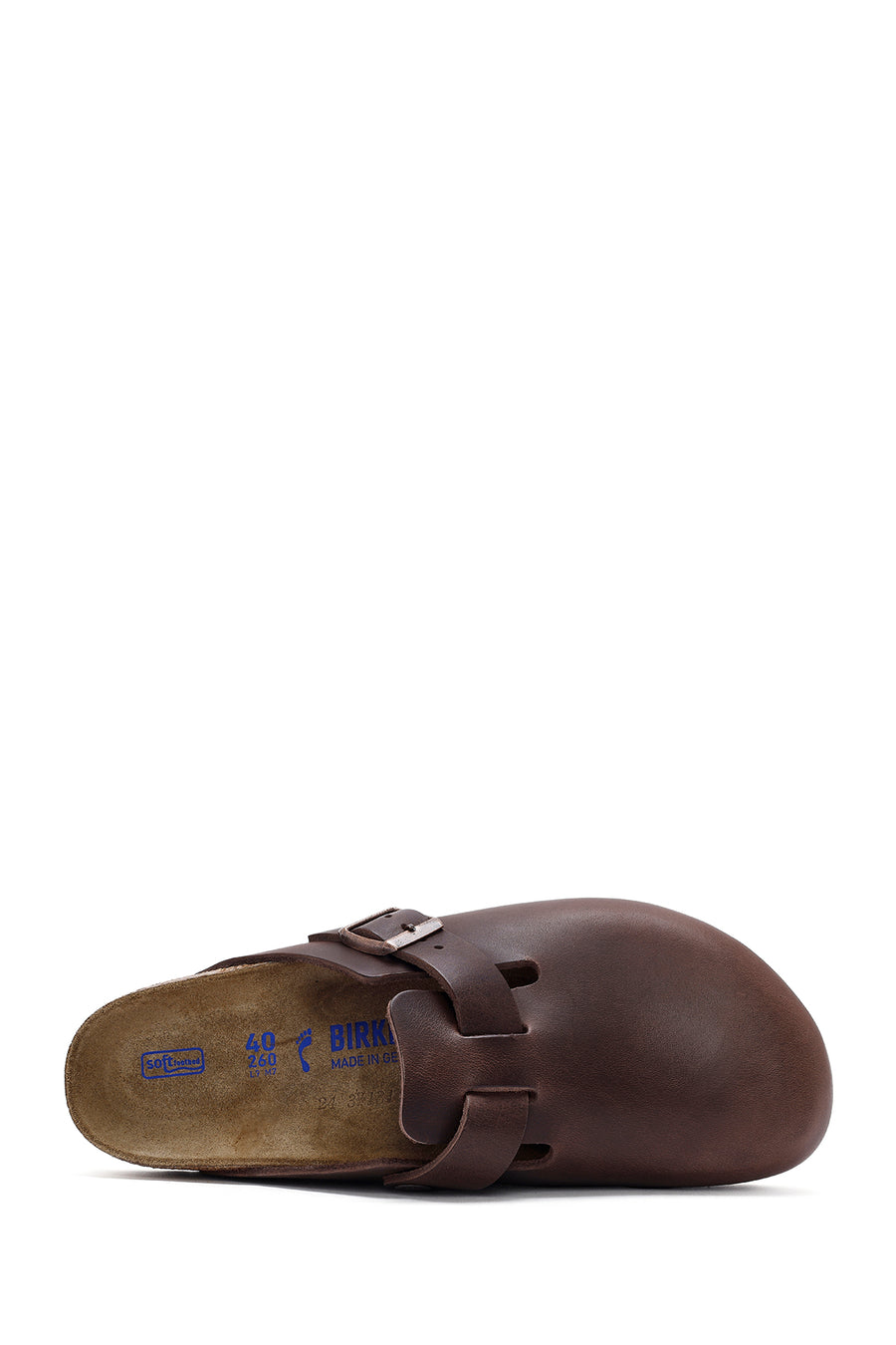 Birkenstock Men's Brown Boston Nubuck Leather Slippers