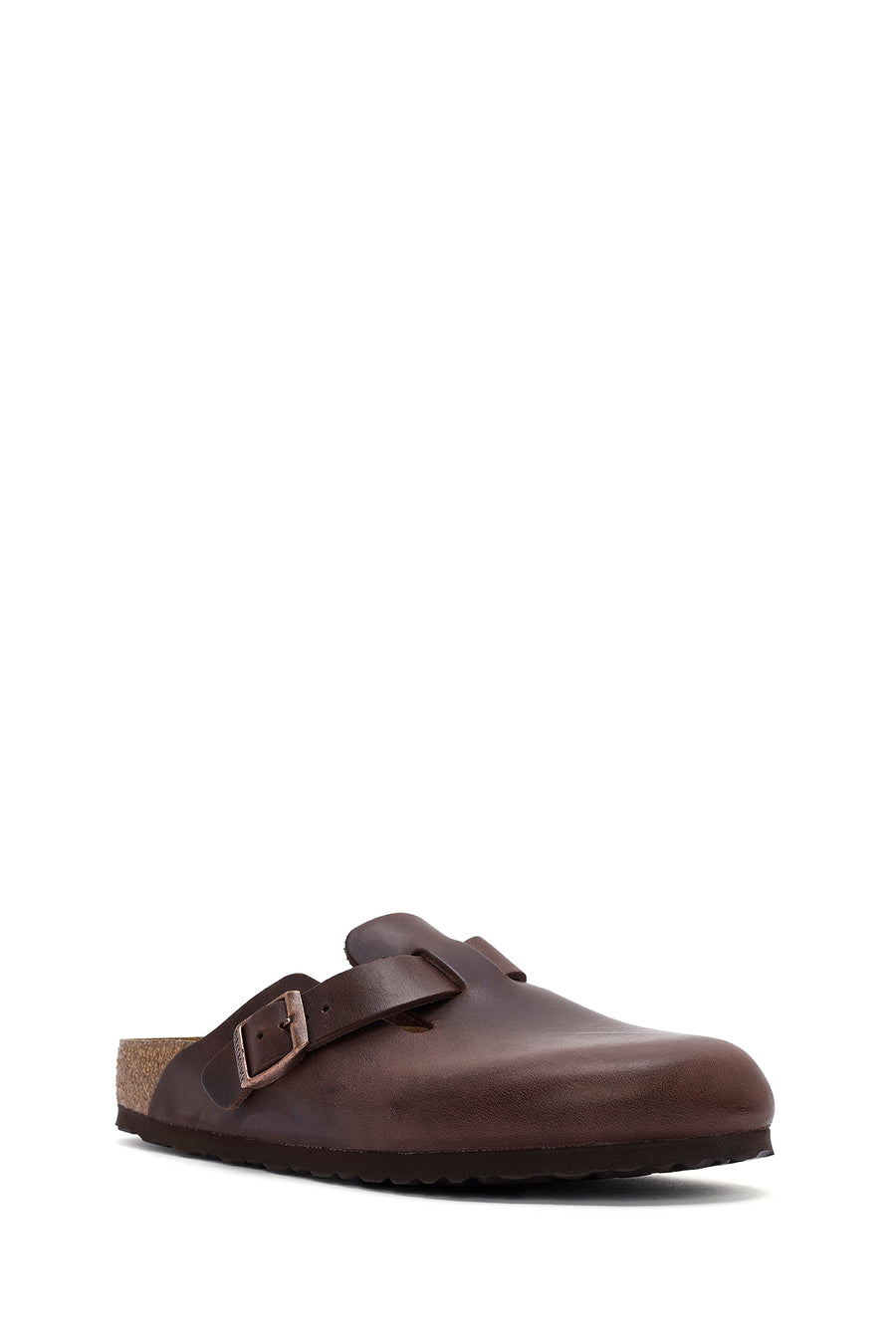 Birkenstock Men's Brown Boston Nubuck Leather Slippers