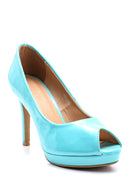 Women's Green Synthetic Leather Shoes | Derimod