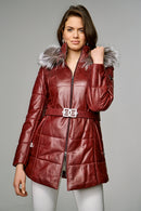 St Moritz Women's Leather Jacket | Derimod