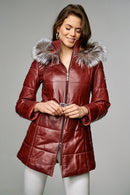 St Moritz Women's Leather Jacket | Derimod