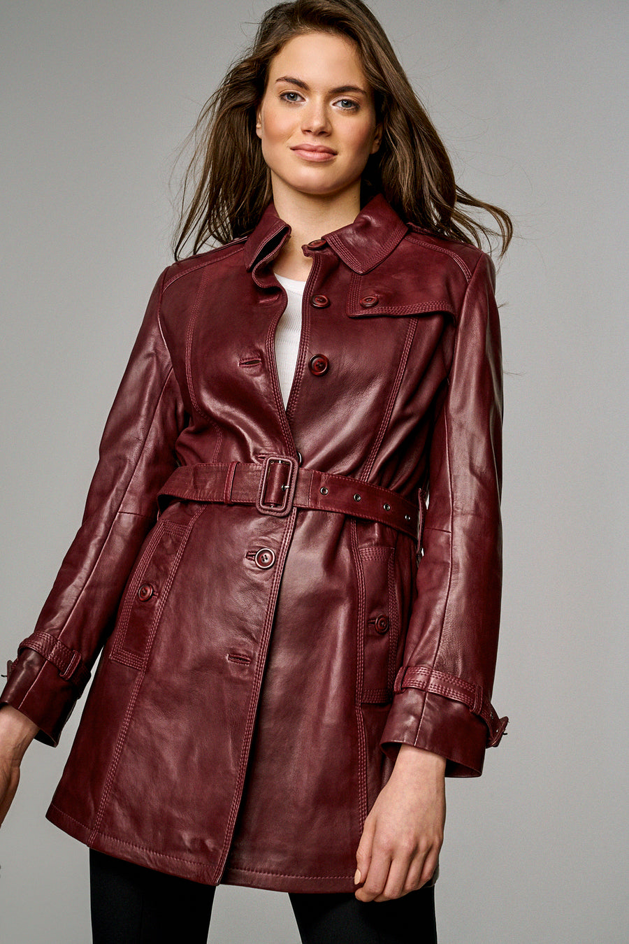 Adriana Women's Leather Jacket 15WGD5273U4 | Derimod