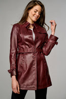 Adriana Women's Leather Jacket | Derimod