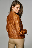 Bravo Women's Leather Jacket | Derimod