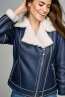 Amanda Women's Leather Jacket | Derimod