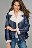 Amanda Women's Leather Jacket | Derimod