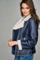 Amanda Women's Leather Jacket | Derimod