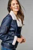 Amanda Women's Leather Jacket | Derimod