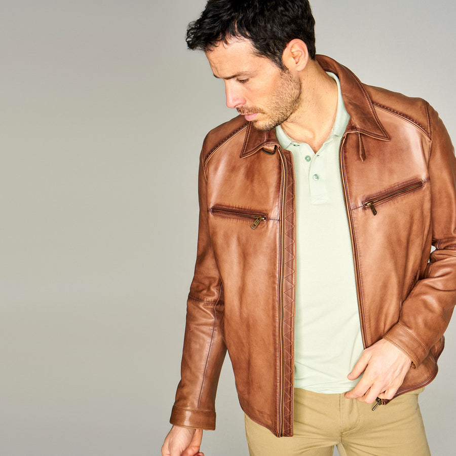 Matteo Men's Leather Jacket