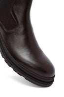 Male Brown Leather Chelsea Boots | Derimod