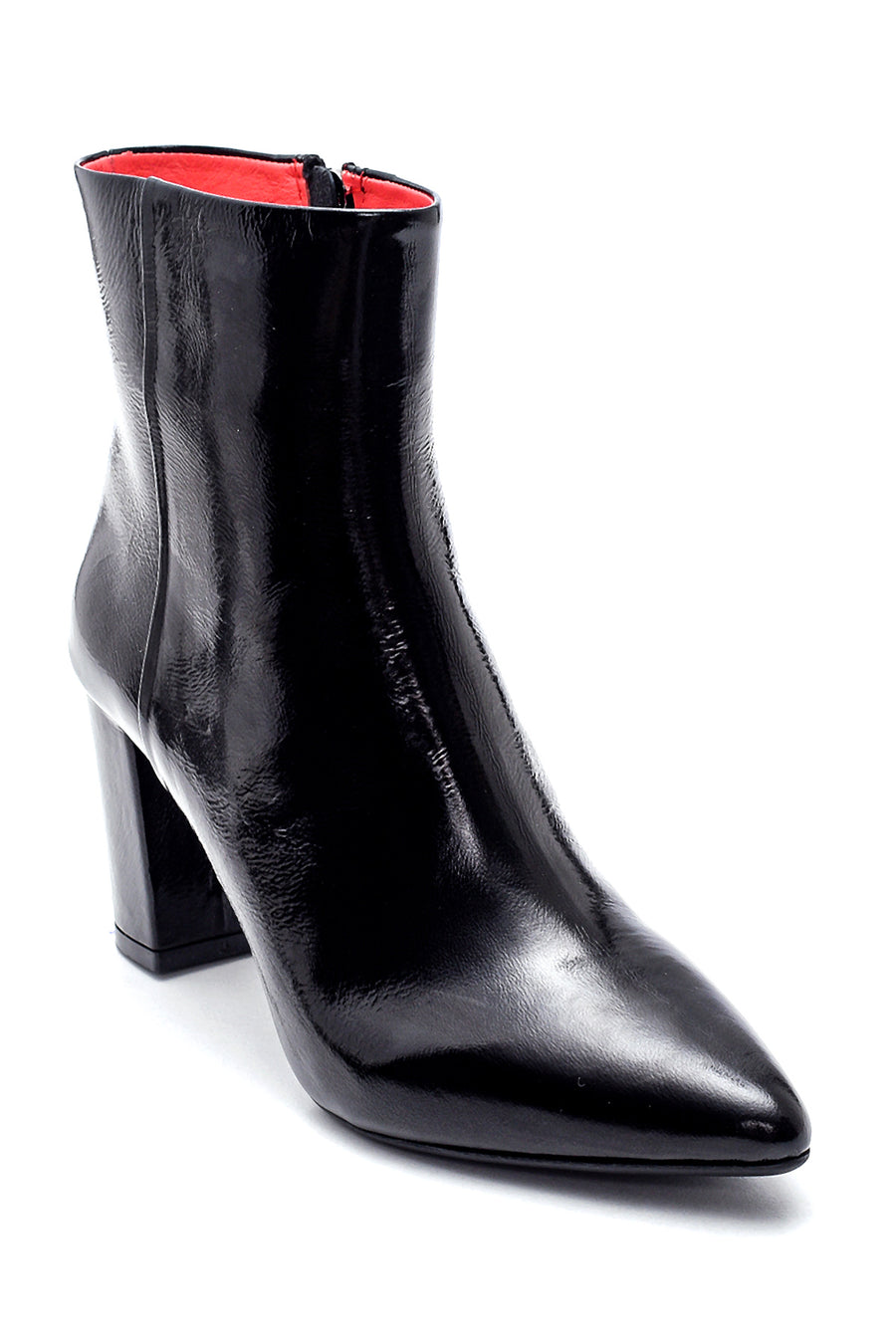 Women's Leather Gritti For Derimod Patent Leather Heeled Boots