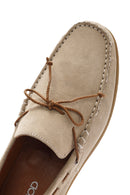 Men's Beige Suede Leather Casual Loafer | Derimod