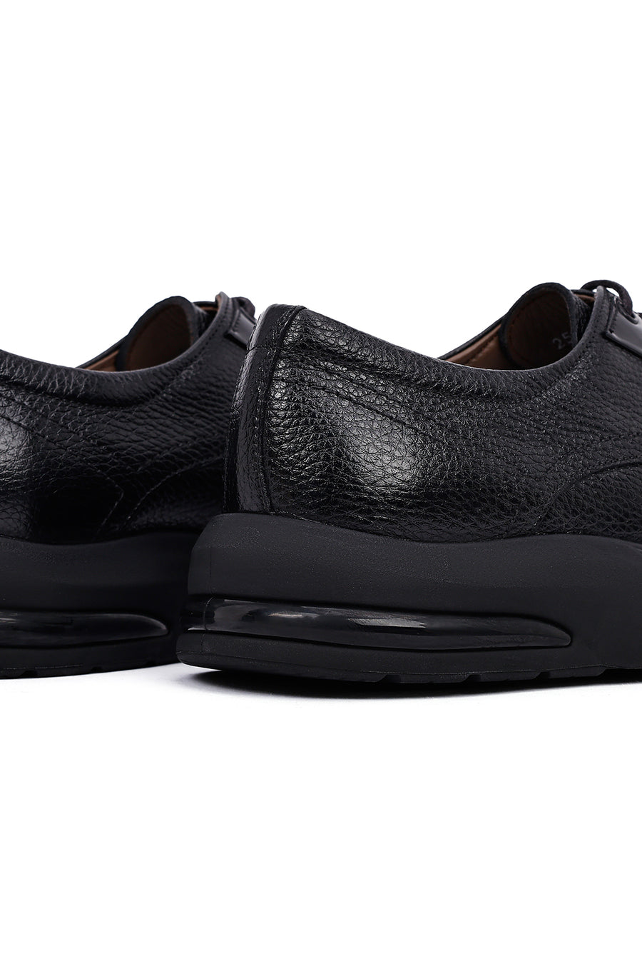 Men's Black Lace Up Leather Casual Shoes