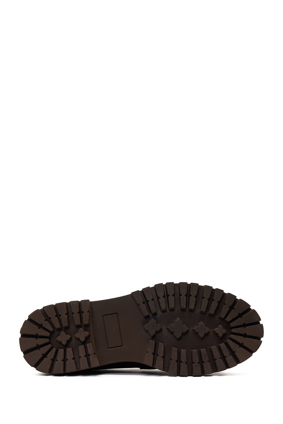 Woman Brown Thick-soled Suede Leather Masculine Loafer