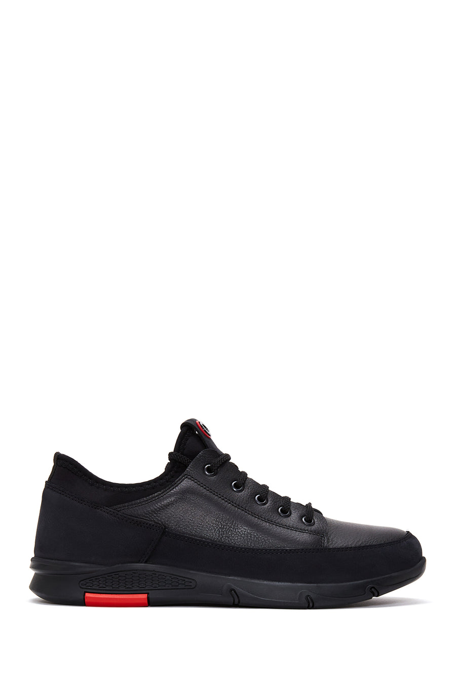 Men's Black Lace-up Leather Sneaker 24WFD710214 | Derimod