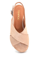Women's Casual Suede Leather Sandals | Derimod