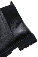 Women's Black Leather Chelsea Boots | Derimod