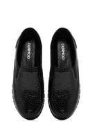 Women's Black Leather Comfort Shoes | Derimod