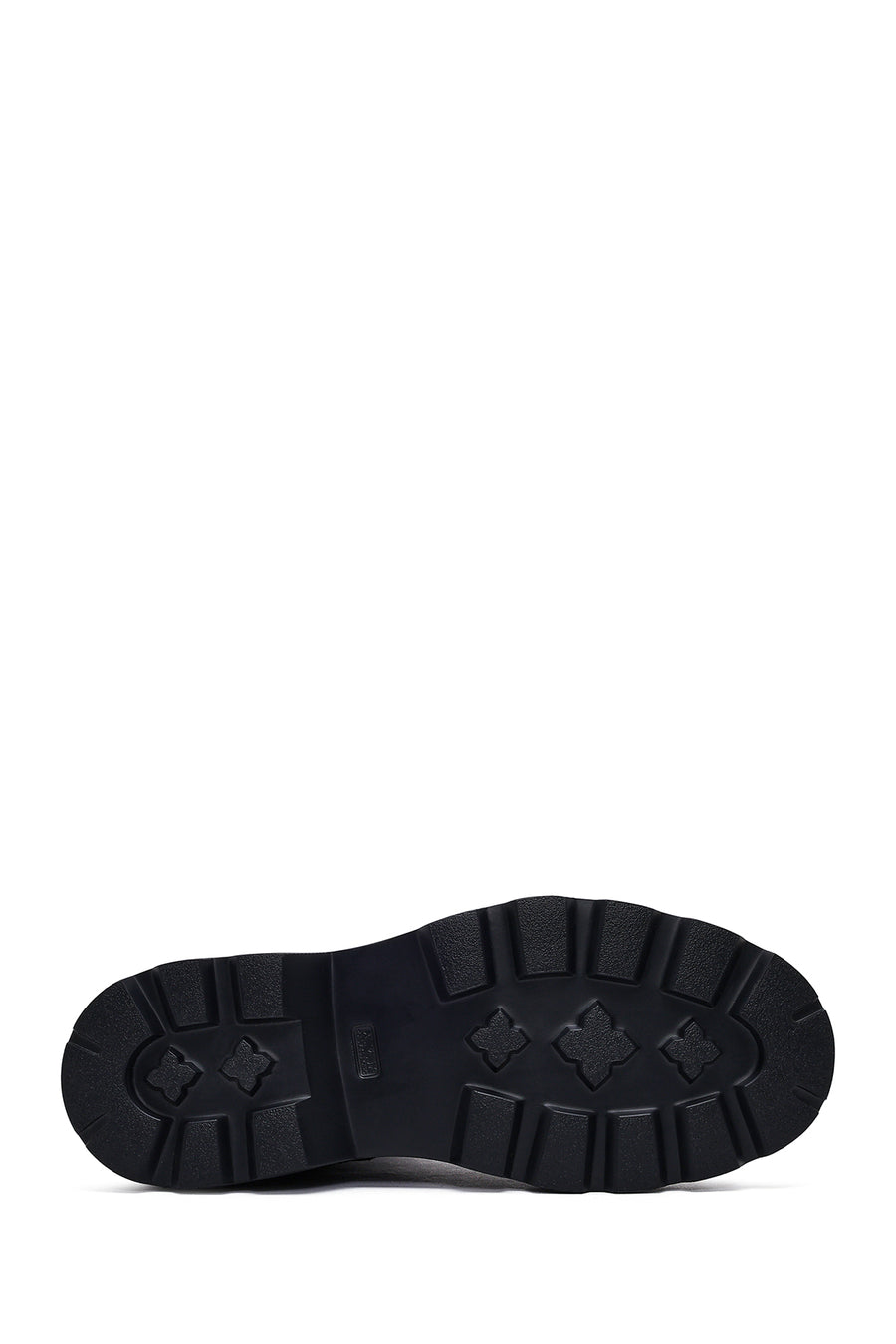 Male Black Zip Closure Thick-Soled Leather Boots