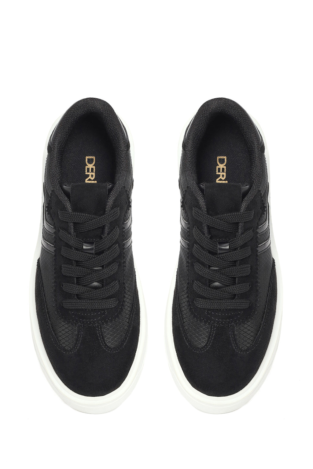 Kadın Siyah Bağcıklı Sneaker