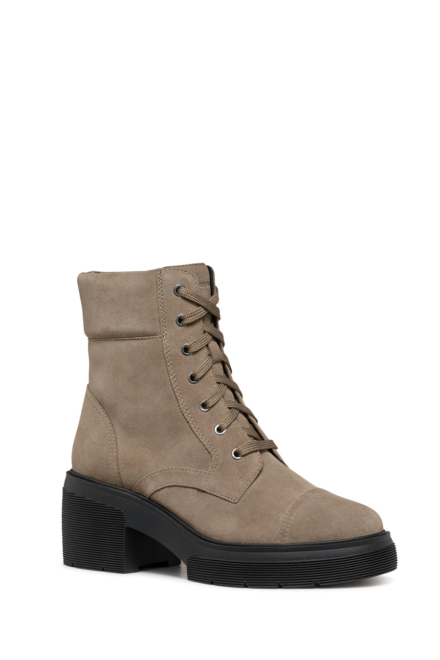 Geox Women's Mink D Spherica Ec15 Zippered Heeled Leather Boots