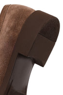 Woman Mink Buckled Suede Loafer | Derimod