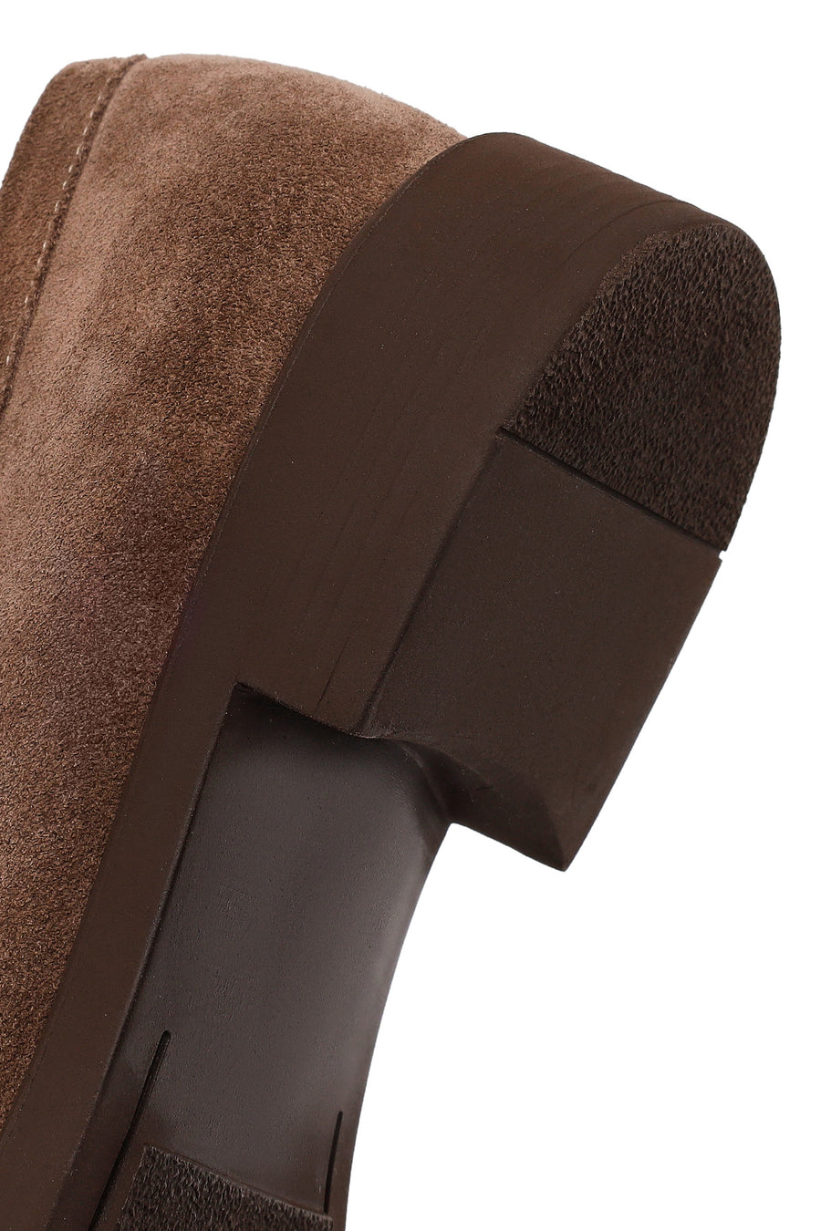 Woman Mink Buckled Suede Loafer