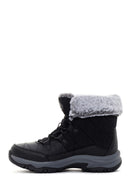 Skechers Women's Black Trego Thick Soled Boots | Derimod