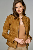 Megan Women's Leather Jacket | Derimod