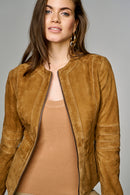 Megan Women's Leather Jacket | Derimod