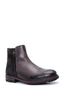 Men's Leather Boots with Suede Detail | Derimod