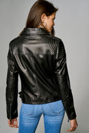 May Women's Leather Jacket | Derimod