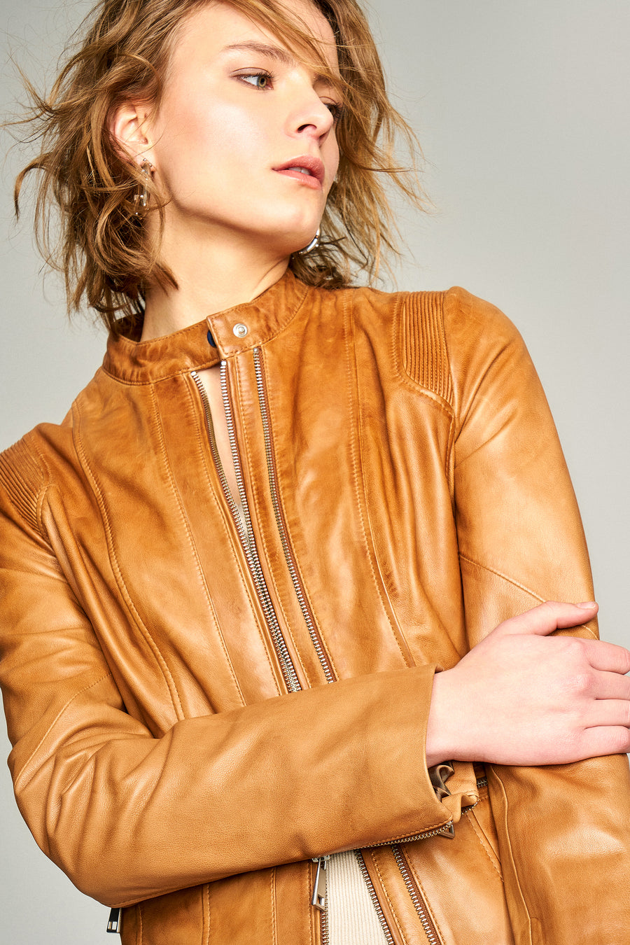Nancy Women's Leather Jacket