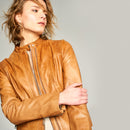 Nancy Women's Leather Jacket | Derimod