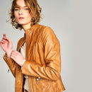 Nancy Women's Leather Jacket | Derimod