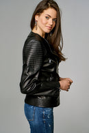 Roman Women's Leather Jacket | Derimod