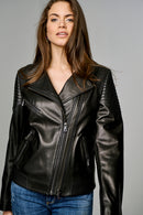 Roman Women's Leather Jacket | Derimod