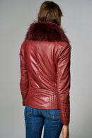 New Cortina Women's Leather Jacket | Derimod