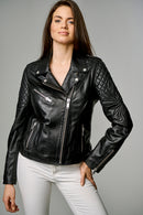 Kayra Women's Leather Jacket | Derimod