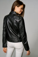 Kayra Women's Leather Jacket | Derimod
