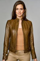 Irma Women's Leather Jacket | Derimod