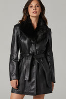 New Alexandra Women's Leather Jacket | Derimod